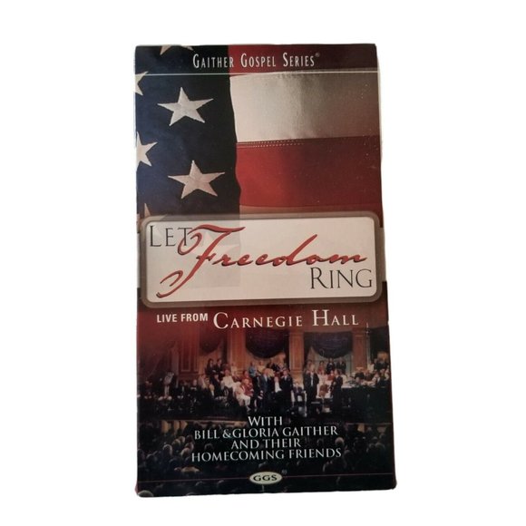 Let Freedom Ring: Live from Carnegie Hall VHS 2002 Patriotic Music Songs GAITHER - Picture 1 of 3